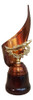 Trofeo Metálico Alegoría Base Madera Pesca Con Laurel 32cm 0 Trofeo Metálico Alegoría Base Madera Pesca Con Laurel 32cm 0