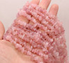 Fio De Cascalho Pedra Natural Quartzo Rosa 6mm Pedra Do Amor 2