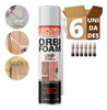 Kit 6 Espuma Expansiva Adesivo De Poliuretano Orbifoam 500ml 0