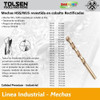 Mecha P/taladro Tolsen Hss Din338 M35 Cobalto5% 10.5mm 75159 1
