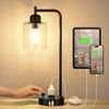 Lámpara De Mesita De Noche Industrial Para Dormitorio - Lámp 0