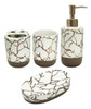 Set Accesorios De Baño Kit X4 Rustica De Ceramica Silmar 0