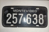 Matrícula Chapa Antigua De Montevideo 1