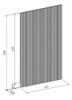 Painel Ripado Modular 250cm 3