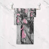 ~?qilmy Pink Paris Tower Toallas De Baño Juego De Toallas De 3