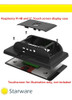 Gabinete Carcasa Raspberry Pi 4 Para Pantalla 7p Oficial Roj 2