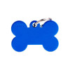 Chapita De Información Personalizada Para Perro - Hueso Azul 0