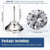Tachuelas Imitacion De Diamante Para Tapiceria 30 Pcs. 1