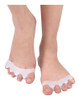 Par Transparente Silicone Separador Protetor Dedos Pés 3