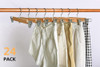 Perchas Madera Maciza Pantalones 36cm Clips 24piezas Natural 6