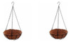Kit 2 Vasos 30cm Pendente De Fibra De Coco 0