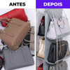 Organizador De Bolsa Cabide Pendurar Resistente Cinza 2