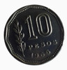 Moneda Argentina 1966 10 Pesos 1