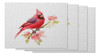 Manteles Individuales De Pájaro Rojo Moslion Rústico Animal 0