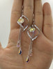 Aretes De Multiples Gotas De Cambio De Color Platinumplated 4