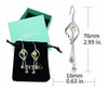 Aretes De Multiples Gotas De Cambio De Color Platinumplated 5