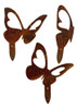 Tutores Para Jardín En Acero Corten - Mariposas (pack 3 Un.) 0