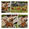 Tutores Para Jardín En Acero Corten - Mariposas (pack 3 Un.) 2