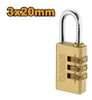 Candado Con Combinacion De 3 Digitos Dbck0203 20mm Ingco 1