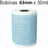 Papel Para Ecg - 63mm X 30m - 20 Unidades 1
