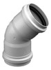 Codo 45° H-h 110mm Tigre Pvc Junta Elástica 1