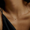 Fwlisesa Collar Con Inicial De Oro Delicado Para Mujer, Con 3