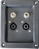 Bornera Doble Speakon Plug Para Bafle 1