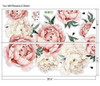 Peonía Flores Calcomanías De Pared Pelar Y Pegar Rosa Etique 6 Peonía Flores Calcomanías De Pared Pelar Y Pegar Rosa Etique 6
