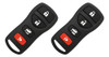 2 Entrada Sin Llave Control Remoto Llave Del Coche Reemplazo 0