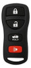 2 Entrada Sin Llave Control Remoto Llave Del Coche Reemplazo 3