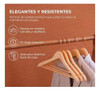 Perchas De Madera Lustradas 1° Calidad X 12 Unidades Premium 2 Perchas De Madera Lustradas 1° Calidad X 12 Unidades Premium 2