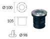 Spot De Piso Luz Exterior Jardin Embutir Con Led Gu10 1