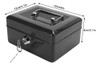 6in Mini Caixa De Dinheiro Portátil Lockable Segurança Dinhe 6