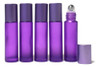 5 Frascos Vidro Grosso Lilás Fosco 10ml Rolon 0 5 Frascos Vidro Grosso Lilás Fosco 10ml Rolon 0