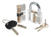 15pcs Lock Picking Set Kit Ferramenta Com Dois Transparente 3