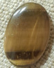 Roca Mineral Piedra Ojo De Tigre Pulido Cabuchon 30 Mm Largo 2