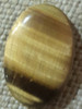 Roca Mineral Piedra Ojo De Tigre Pulido Cabuchon 30 Mm Largo 3