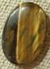 Roca Mineral Piedra Ojo De Tigre Pulido Cabuchon 30 Mm Largo 4
