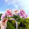 Tiara De Flor Faixa De Cabelo Floral Para Mulheres Estilo C 3 Tiara De Flor Faixa De Cabelo Floral Para Mulheres Estilo C 3