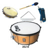 Kit Forró Triângulo Pandeiro Zabumba Baqueta 1