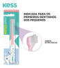 Kit 2 Escovas Dentais Infantil 0 A 6 Meses Kess Rosa 2