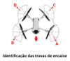 Conjunto De Protetores Cinzas De Hélices Para Dji Mini 3 Pro 4