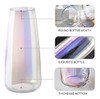 Jarrón De Cristal Transparente Aoderun Para Decoración Del H 4