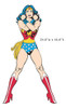 Classic Wonder Woman Sticker Decoración Pared 3