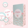 Kit Imprimible Pajarito Y Flores Candy Bar Tukit 5