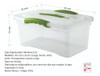 Pack Set 2 Cajas Organizadoras Organizador Plastico 6 Lts 1