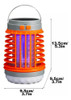 Lanterna Solar Mosquito Light Trap, Lâmpada Usb Portátil 2