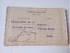 Tarjeta Postal Antigua. Flores Bordadas. 1