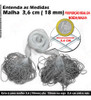 Rede Redinha Pesca Pronta Lambari Malha 3,6cm (18mm) 40m 0
