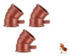 Codo 45° Hh 1 PuLG Ips Rosca - X3 Ud 0